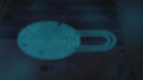 Animation of digital interface with online security biometric padlock icon and data processing. Global computer network technology concept digitally generated image. - Powered by Shutterstock - Get 15% off with code: PIKWIZARD15