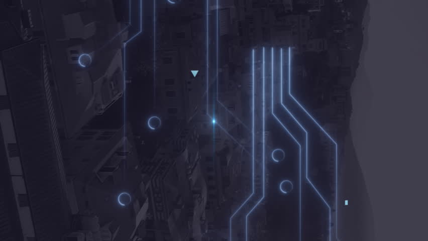 Animation of data processing, landscape and connections. Global networks, computing, digital interface and data processing concept digitally generated video. - Powered by Shutterstock - Get 15% off with code: PIKWIZARD15