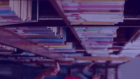 Animation of data processing over female student. Global education, learning, school, digital interface and data processing concept digitally generated video. - Powered by Shutterstock - Get 15% off with code: PIKWIZARD15