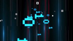 Animation of data processing over digital human with icons. Business, technology and digital interface concept digitally generated video. - Powered by Shutterstock - Get 15% off with code: PIKWIZARD15