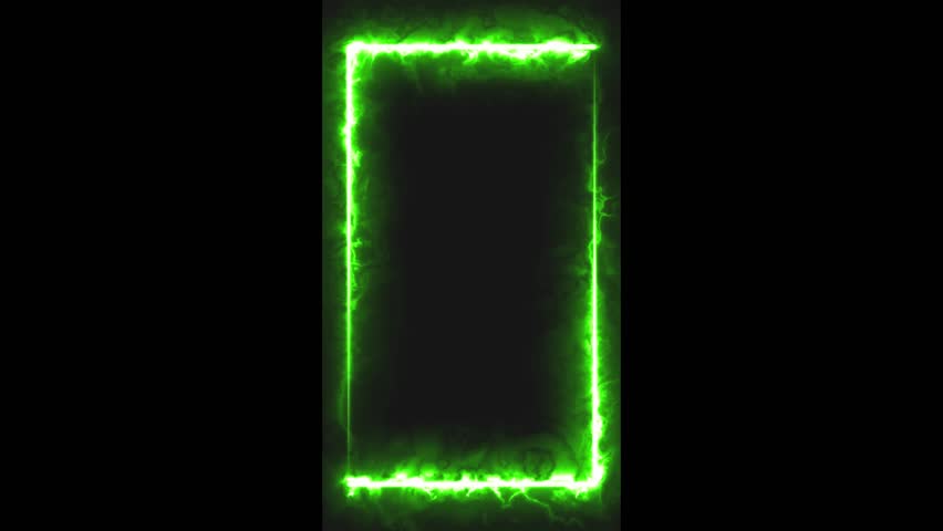 “A burning rectangular fire frame on black background. Ideal for 