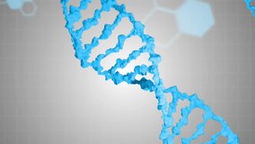 Animation of dna strands over data processing on grey background. Science, medicine and data processing concept digitally generated video. - Powered by Shutterstock - Get 15% off with code: PIKWIZARD15