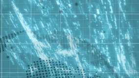 Animation of data processing and padlock with fingerprints over globe and diagrams. Global business, technology and digital interface concept, digitally generated video. - Powered by Shutterstock - Get 15% off with code: PIKWIZARD15