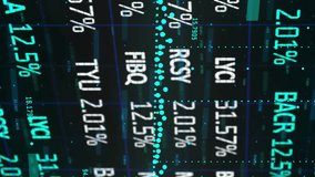 Animation of statistics processing and data processing. global finance, data processing and digital interface concept digitally generated video. - Powered by Shutterstock - Get 15% off with code: PIKWIZARD15