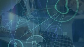 Animation of data processing and shapes over diverse business people. Global business and digital interface concept digitally generated video. - Powered by Shutterstock - Get 15% off with code: PIKWIZARD15