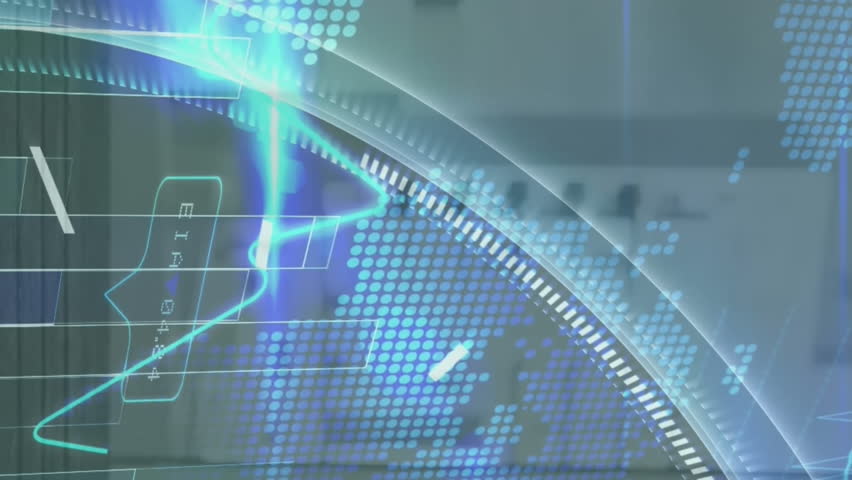 Animation of data processing and clock over cityscape. Global business and digital interface concept digitally generated video. - Powered by Shutterstock - Get 15% off with code: PIKWIZARD15