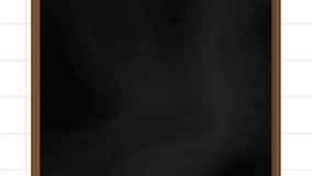 Animation of football game strategy on black chalkboard against squared lined paper background. Sports tournament and competition concept - Powered by Shutterstock - Get 15% off with code: PIKWIZARD15