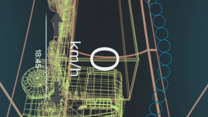 Animation of digital car interface and data processing over 3d model of car. Global engineering, digital interface, business, computing and data processing concept digitally generated video. - Powered by Shutterstock - Get 15% off with code: PIKWIZARD15