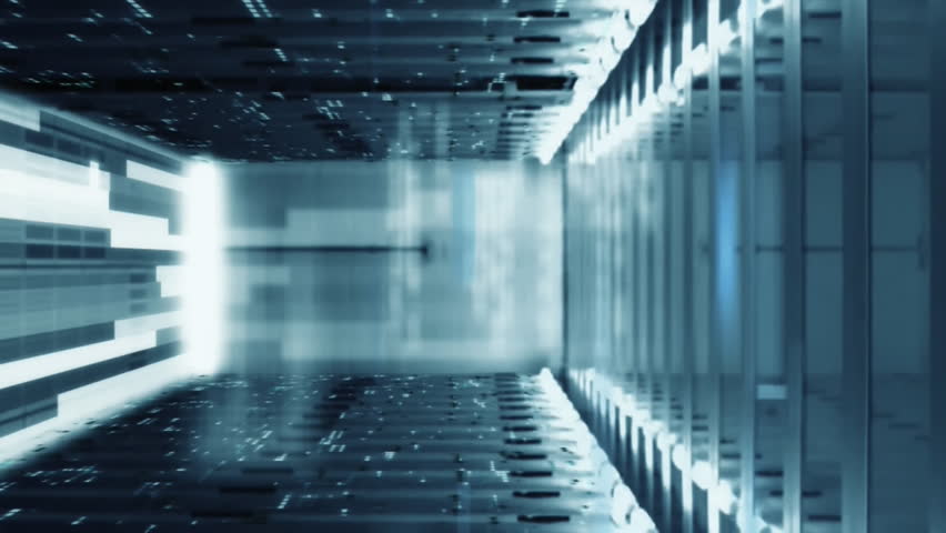 Animation of financial data processing against mosaic squares over computer server room. Global finance and business data storage technology concept - Powered by Shutterstock - Get 15% off with code: PIKWIZARD15