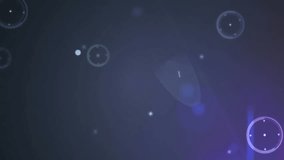 Animation of neon round scanner and network of connections against light spot over world map. Global networking and business technology concept - Powered by Shutterstock - Get 15% off with code: PIKWIZARD15