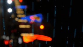 Animation of neon qr code scanner and financial data processing against night city traffic. Global finance and digital payment technology concept - Powered by Shutterstock - Get 15% off with code: PIKWIZARD15