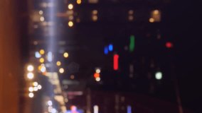 Animation of network of multi coloured balls over out of focus city lights. Global business, connections, digital interface and data processing concept digitally generated video. - Powered by Shutterstock - Get 15% off with code: PIKWIZARD15