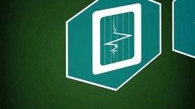 Animation of scientific data processing and medical icons over dna strand. Global science, connections, computing and data processing concept digitally generated video. - Powered by Shutterstock - Get 15% off with code: PIKWIZARD15