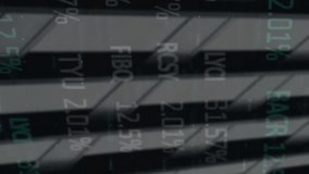 Animation of financial data processing over cityscape. Global business, connections, computing and data processing concept digitally generated video. - Powered by Shutterstock - Get 15% off with code: PIKWIZARD15