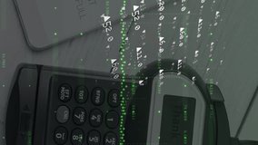 Animation of financial data processing over payment terminal. global finances, business and contactless payment concept digitally generated video. - Powered by Shutterstock - Get 15% off with code: PIKWIZARD15