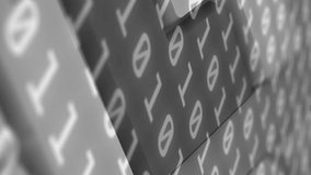 Animation of binary coding over computer keyboard on grey background. global technology, networking and digital interface concept digitally generated video. - Powered by Shutterstock - Get 15% off with code: PIKWIZARD15