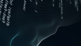 Animation of white lines over data processing. digital interface and data processing concept digitally generated video. - Powered by Shutterstock - Get 15% off with code: PIKWIZARD15