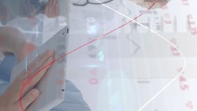 Animation of financial data processing over diverse female doctors. global medicine, healthcare and technology concept digitally generated video. - Powered by Shutterstock - Get 15% off with code: PIKWIZARD15