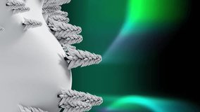 Animation of snow falling and aurora borealis in christmas trees winter scenery background. Christmas, tradition and celebration concept digitally generated video. - Powered by Shutterstock - Get 15% off with code: PIKWIZARD15