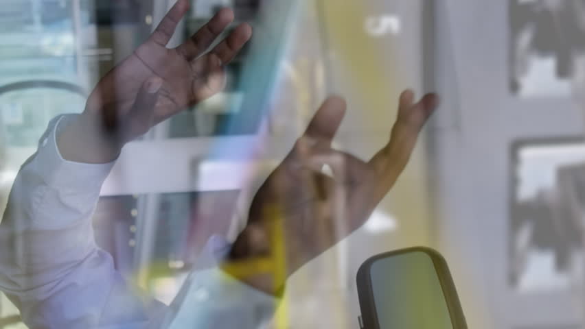 Animation of men using vr headset over server room. global connections, business, digital interface, technology and networking concept digitally generated video. - Powered by Shutterstock - Get 15% off with code: PIKWIZARD15