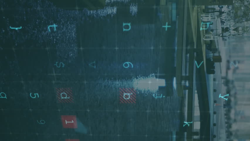 Animation of cyber security and numbers over cityscape. Network, data processing, digital security and technology concept digitally generated video. - Powered by Shutterstock - Get 15% off with code: PIKWIZARD15