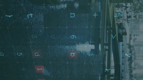 Animation of cyber security and numbers over cityscape. Network, data processing, digital security and technology concept digitally generated video. - Powered by Shutterstock - Get 15% off with code: PIKWIZARD15