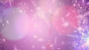Animation of light spots over snow falling. Winter, snow and digital interface concept digitally generated video. - Powered by Shutterstock - Get 15% off with code: PIKWIZARD15