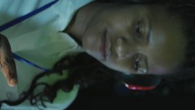 Animation of notification bars over african american woman with headphone standing in server room. Digital composite, multiple exposure, social media, data center, networking, technology concept. - Powered by Shutterstock - Get 15% off with code: PIKWIZARD15