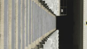 Animation of social media icons floating against stands in sports stadium. Social media networking and sports tournament concept - Powered by Shutterstock - Get 15% off with code: PIKWIZARD15