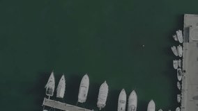 Animation of network of icons and data processing over marina landscape. Global connections, computing and data processing concept digitally generated video. - Powered by Shutterstock - Get 15% off with code: PIKWIZARD15