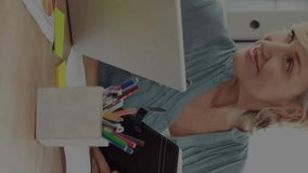 Animation of padlock and network of connections over caucasian business people in office. Global cyber security, business, connections, computing and data processing concept digitally generated video. - Powered by Shutterstock - Get 15% off with code: PIKWIZARD15