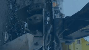 Animation of envelope icons over caucasian male worker at building site. Business, delivery and digital interface concept digitally generated video. - Powered by Shutterstock - Get 15% off with code: PIKWIZARD15