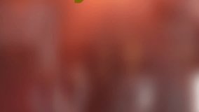 Animating golden house-shaped keychain over blurred red background. Animation, home, real estate, luxury, backdrop, glowing - Powered by Shutterstock - Get 15% off with code: PIKWIZARD15