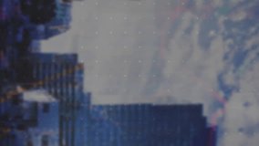 Financial data charts and graphs animation over cityscape with skyscrapers. Finance, economy, statistics, analytics, business, urban - Powered by Shutterstock - Get 15% off with code: PIKWIZARD15