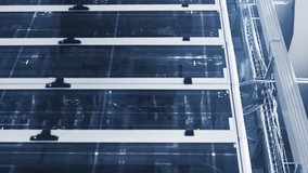 Animation of interface with data processing against computer server room. Computer interface and business data storage technology concept - Powered by Shutterstock - Get 15% off with code: PIKWIZARD15