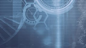 Animation of human body formed with particles, medical data processing and dna strand. global technology, networking and digital interface concept digitally generated video. - Powered by Shutterstock - Get 15% off with code: PIKWIZARD15