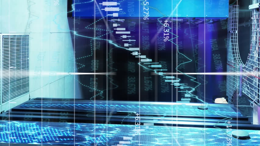 Animation of financial data processing over server room and qr code. Global business, finances and digital interface concept digitally generated video. - Powered by Shutterstock - Get 15% off with code: PIKWIZARD15