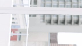 Animation of network of connections with icons over caucasian female architect in hard hat. Global business, finances, computing and data processing concept digitally generated video. - Powered by Shutterstock - Get 15% off with code: PIKWIZARD15