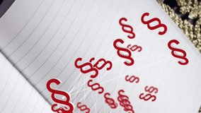 Animation of statistical data processing over open blank book and branches on wooden surface. Computer interface and business data technology concept - Powered by Shutterstock - Get 15% off with code: PIKWIZARD15