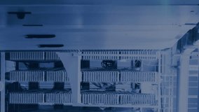 Animation of circuit board and data processing over computer servers. Global connections, computing and data processing concept digitally generated video. - Powered by Shutterstock - Get 15% off with code: PIKWIZARD15