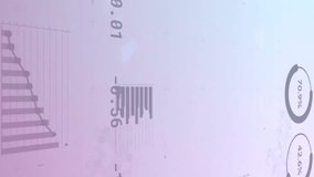 Animation of diagrams and data processing over stock market. Global business and digital interface concept digitally generated video. - Powered by Shutterstock - Get 15% off with code: PIKWIZARD15