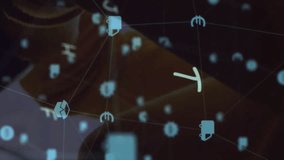 Animation of network of social media icons over caucasian woman using smartphone. Global connections, computing and data processing concept digitally generated video. - Powered by Shutterstock - Get 15% off with code: PIKWIZARD15