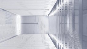 Animation of binary coding digital data processing over computer servers. Global connections, computing and data processing concept digitally generated video. - Powered by Shutterstock - Get 15% off with code: PIKWIZARD15