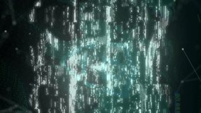 Animation of padlock and data processing over biometric fingerprints. Global cyber security, connections, computing and data processing concept digitally generated video. - Powered by Shutterstock - Get 15% off with code: PIKWIZARD15