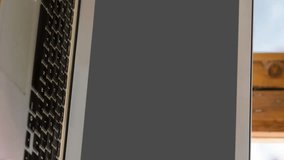 Animation of binary coding on laptop in office. Business, technology and digital interface concept digitally generated video. - Powered by Shutterstock - Get 15% off with code: PIKWIZARD15