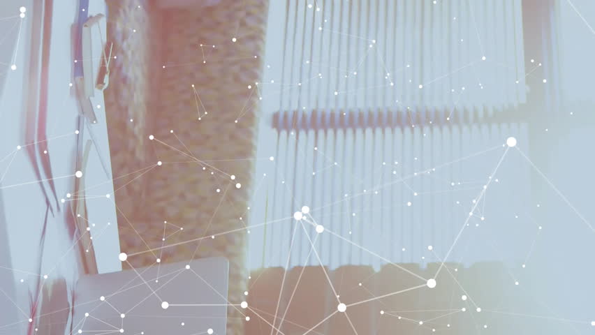 Animation of data processing over diverse colleagues working in office. Business, technology and digital interface concept digitally generated video. - Powered by Shutterstock - Get 15% off with code: PIKWIZARD15