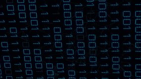 Digital binary code and futuristic circular interface, data processing animation. Technology, software, virtual, abstract, network, cyberspace - Powered by Shutterstock - Get 15% off with code: PIKWIZARD15