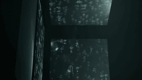 Clock and mathematical formulas animation over dark background. Time, mathematics, science, physics, algebra, calculus - Powered by Shutterstock - Get 15% off with code: PIKWIZARD15