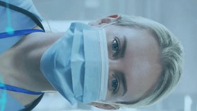 Medical data and brain scan animation over healthcare professional in hospital. analysis, technology, diagnostics, expertise, digital, science - Powered by Shutterstock - Get 15% off with code: PIKWIZARD15