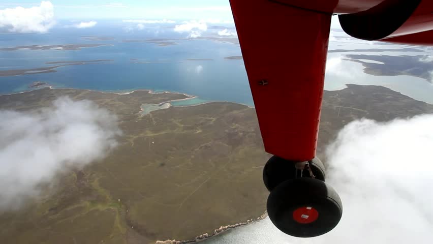 Falkland Islands from above aerial view